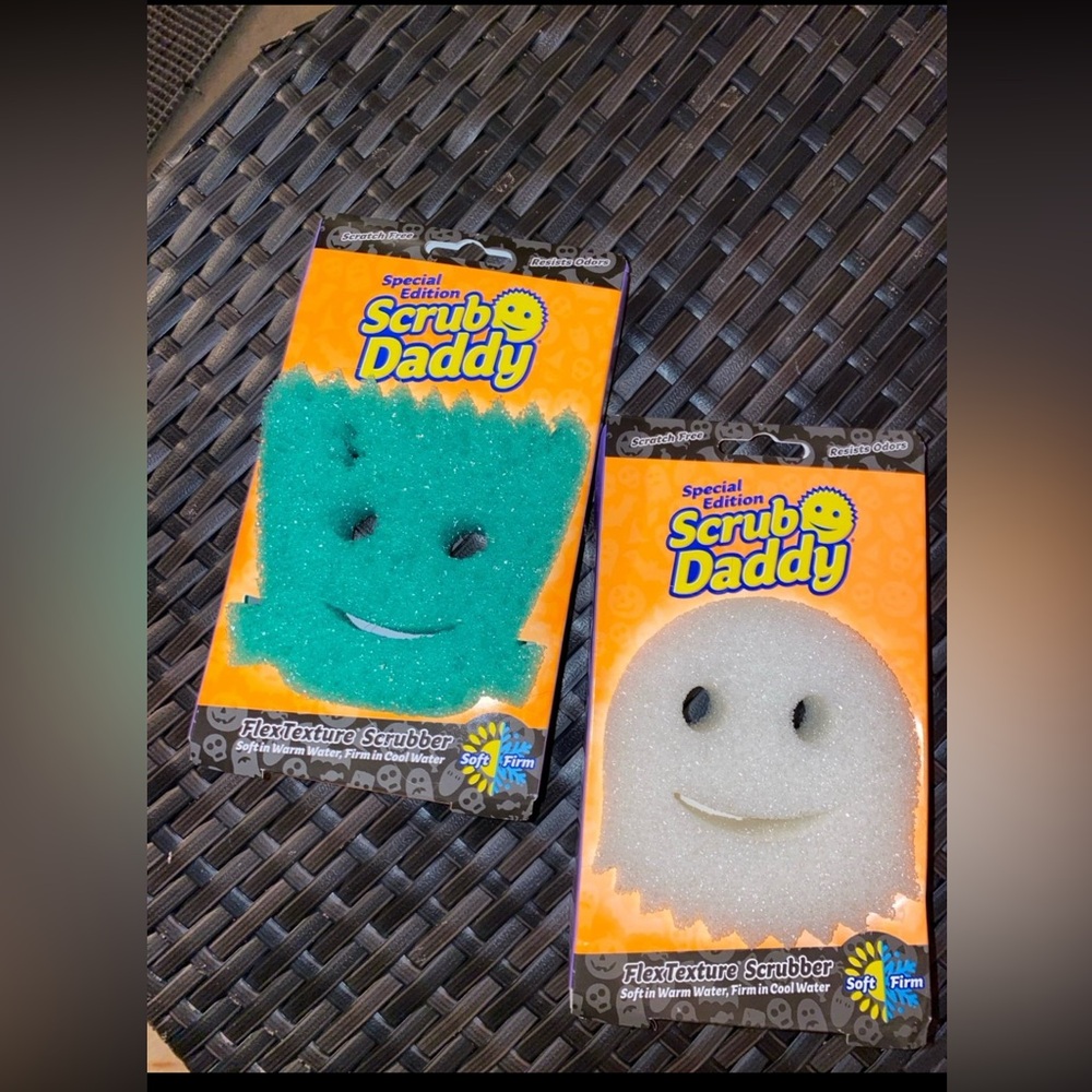 Scrub Daddy Halloween Sponges. Ghost / Frankenstein. Brand New